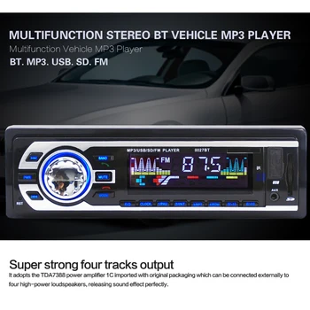

Hot JSD-8027BT Multifunction Stereo BT Vehicle MP3 Player Car Radio with FM Transmitter/USB Port/Support 12V Multiformat Aux