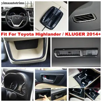 

For Toyota Highlander / KLUGER 2014 - 2019 Transmission Shift Gear / Dashboard Panel / Inner Door Handle Bowl Frame Cover Trim