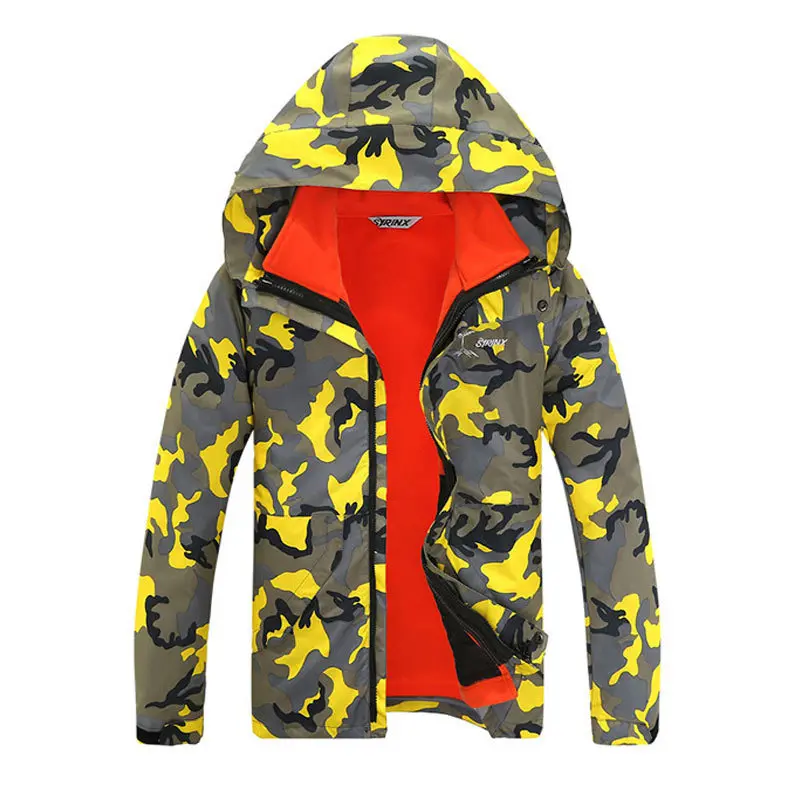 

Men's and Women's Camouflage Jacket Outdoor Leisure Two-Piece Jackets Camping Hiking Ski Suits Windproof Waterproof Warm Jacket