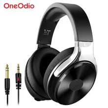 Oneodio Studio Hi-Fi наушники высокой четкости звук над ухом Проводная гарнитура с микрофоном закрытые сзади HIFI наушники 3,5/6,35 разъем