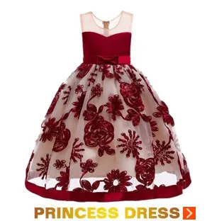 Детское платье с цветочным узором для девочек на свадьбу элегантное праздничное торжественное платье принцессы с длинными рукавами кружевное платье из тюля