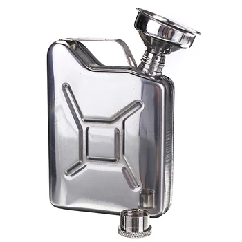 

5 oz Stainless Steel Flask bags Flask Whiskey Flask + Funnel Silver