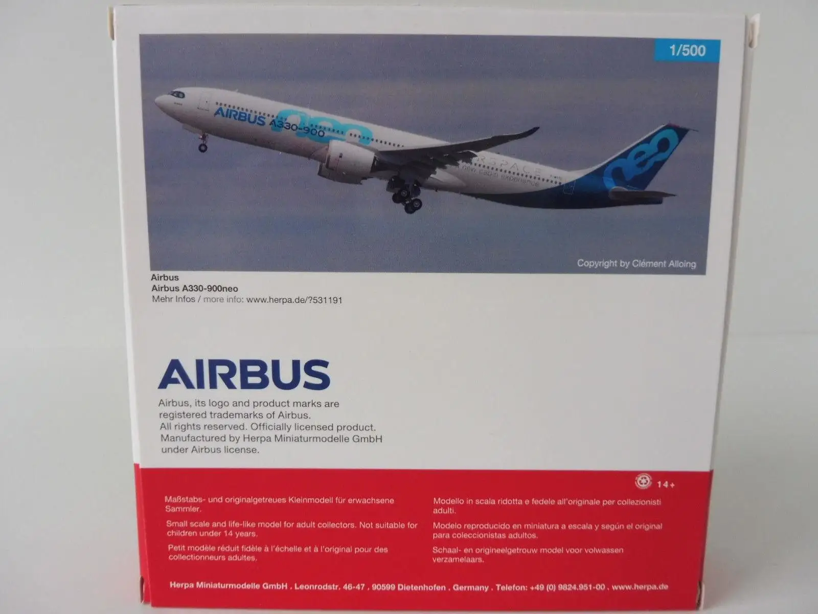 Herpa Airbus A330-900NEO 1/500 литой самолет модель самолета