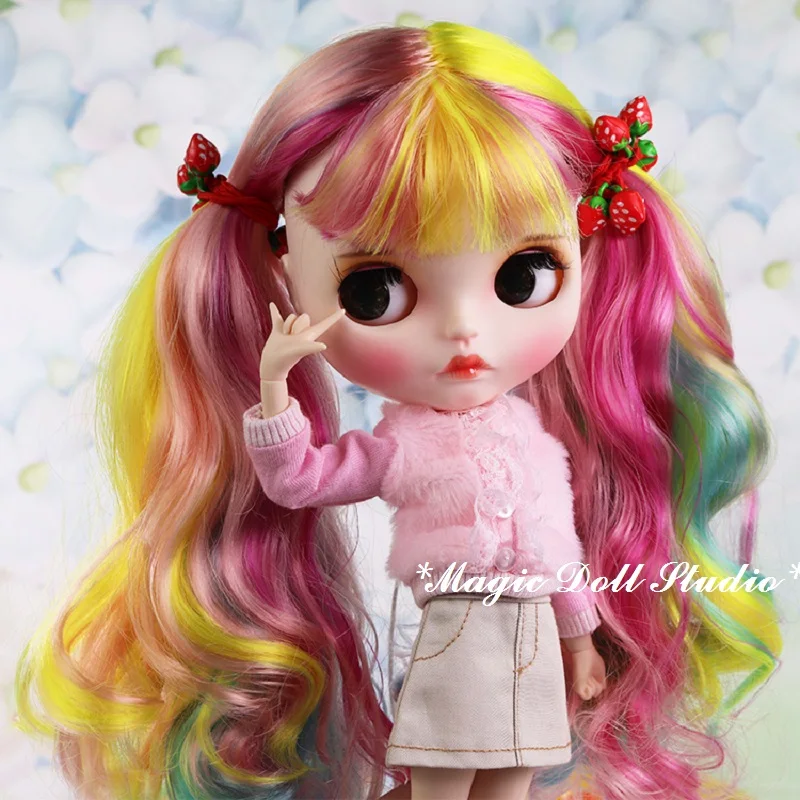 [MK002] Blythe Make Up Doll цветные длинные волосы с Make up Face Blyth платье кукла для розничной продажи