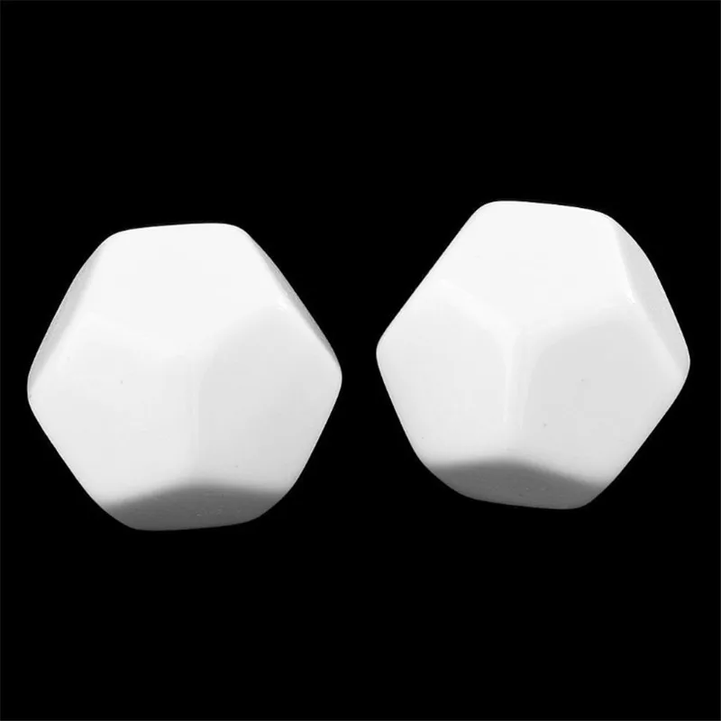 Game Dice Set 5/10/20Pcs D12 22mm Blank for Board Games