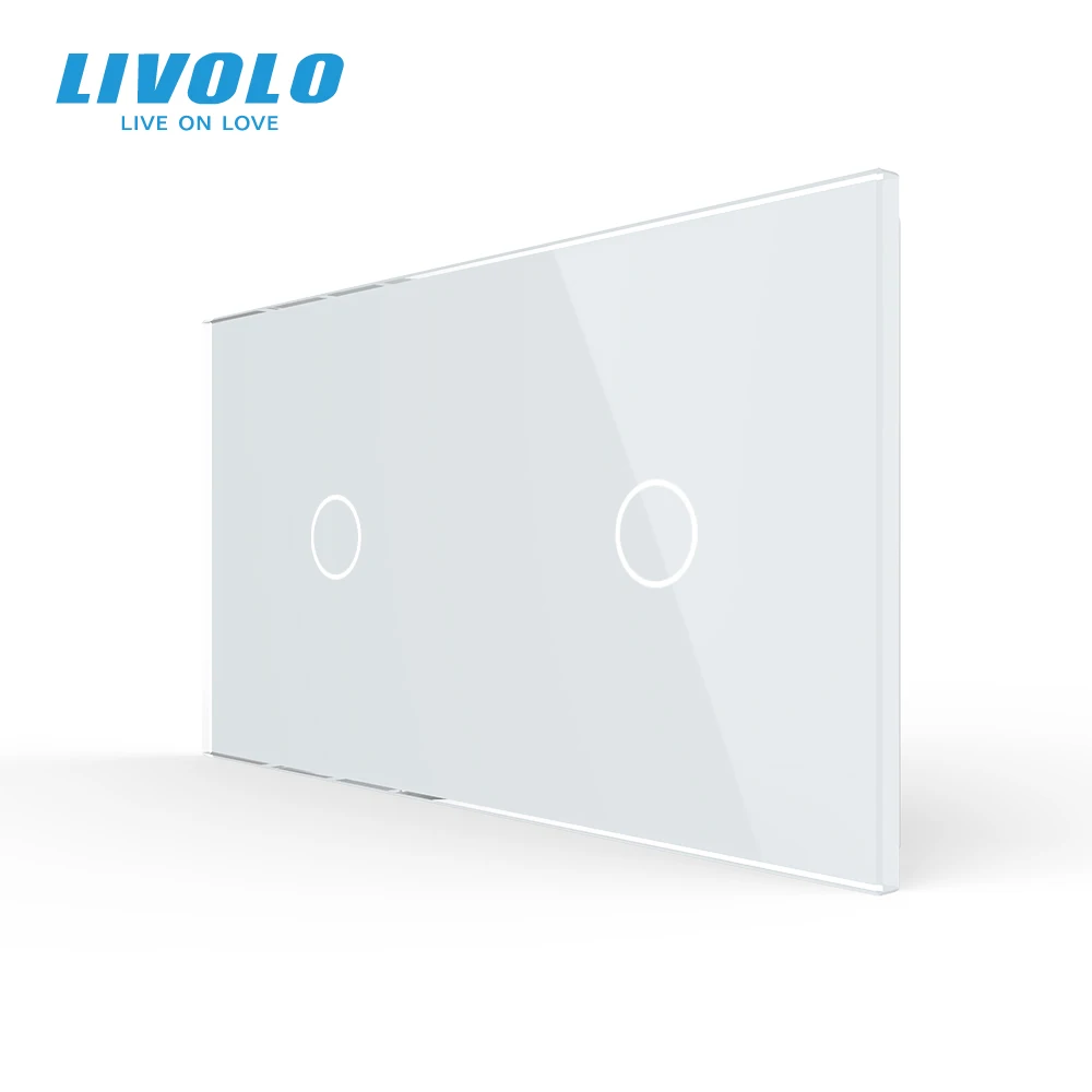 Роскошное белое жемчужное Хрустальное стекло Livolo 151 мм * 80 европейский стандарт