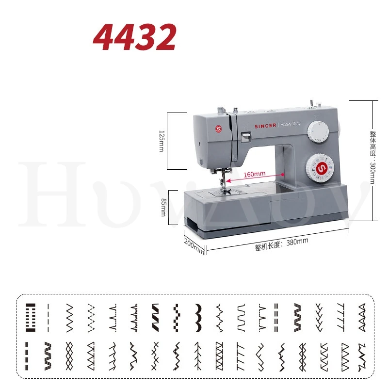 SINGER 4432 Heavy Duty Extra-High Sewing Speed Sewing Machine with