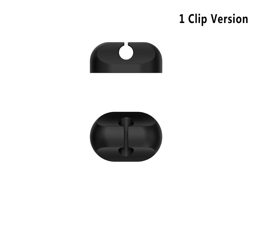 Black Силиконовый Кабельный органайзер, usb-держатель для кабеля, гибкий кабель для сматывания, управление, кабельные зажимы, держатель для мыши, клавиатуры, наушников, автомобиля - Цвет: Black