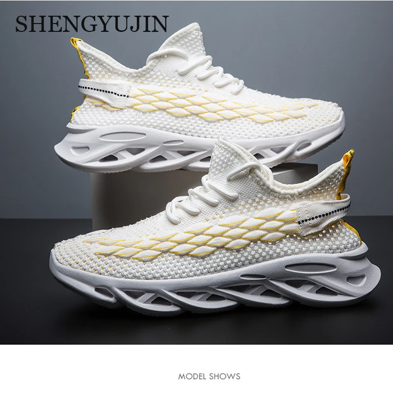 SHENGYUJIN Для мужчин обувь 2019 Новый Весна и осень вразлёт плетение спортивная для