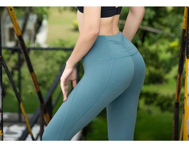 YD леггинсы для тренажерного зала, спортивная одежда для фитнеса wrinke back yoga pants Женская быстросохнущая Спортивная одежда для женщин гимнастические легинсы для йоги в стиле пэчворк
