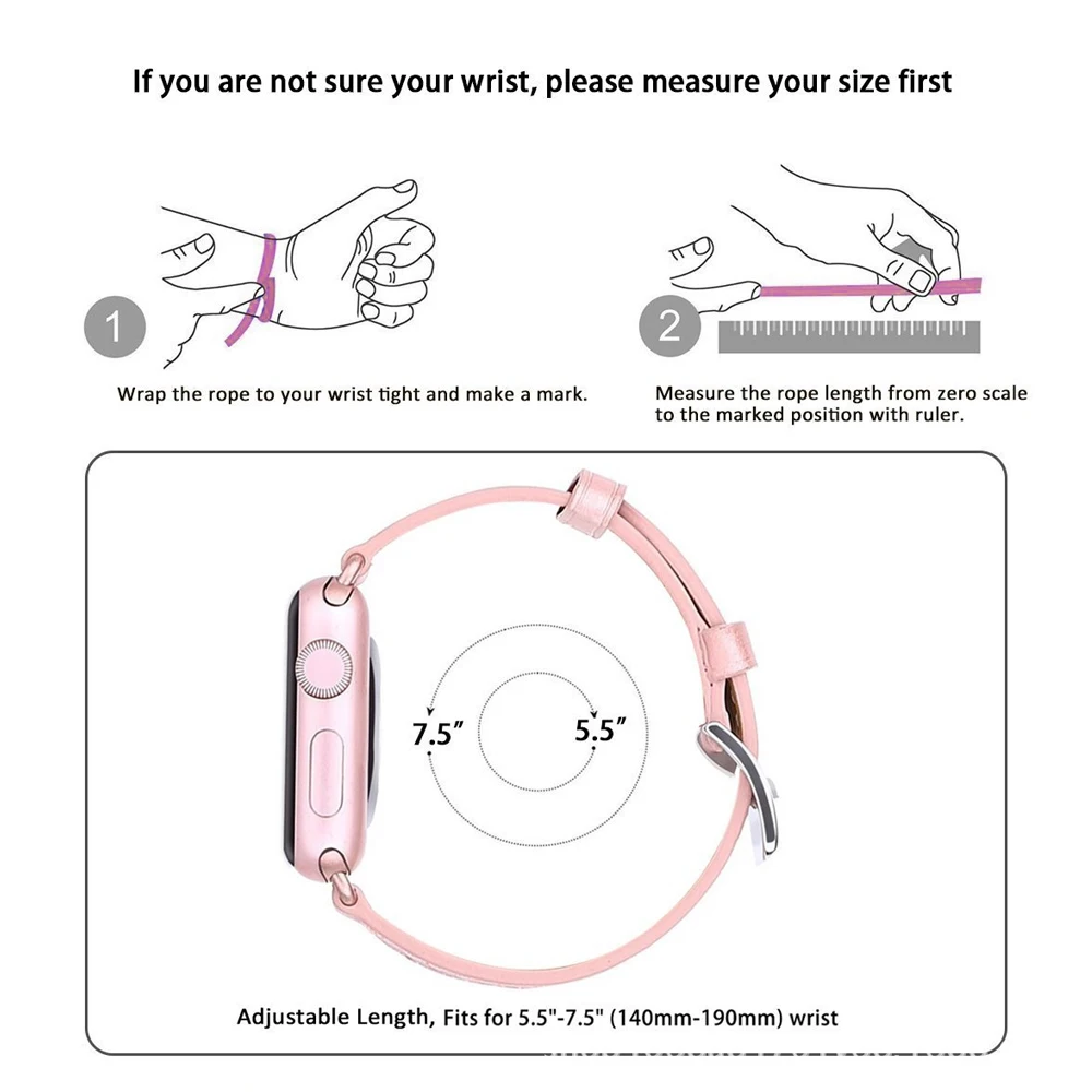 Ремешок из натуральной кожи для apple Watch band 4(iwatch 5) 44 мм 40 мм apple watch 3 2 1 ремешок 42 мм 38 мм браслет Ремешки для наручных часов
