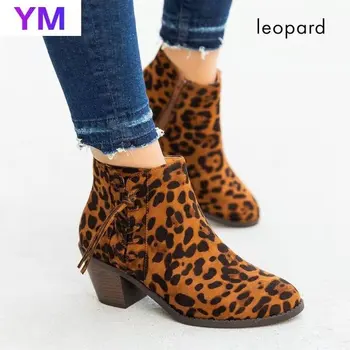 online Botas Chelsea Apontou Toe Mulher Curto Tornozelo Botines Couro Goth Botas Zíper Feminino Estiramento Neve Motocicleta Botas De Inverno Sapato