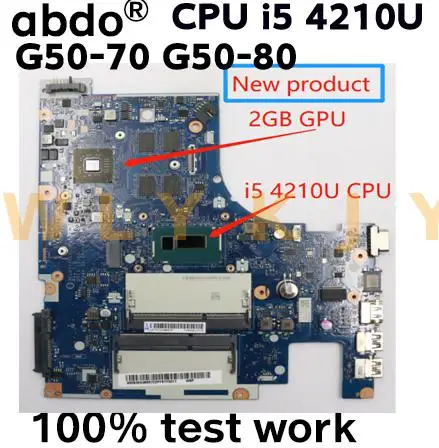 Оригинальная материнская плата для Lenovo оригинальная i5 4210U CPU 2 Гб GPU 100% тестовая