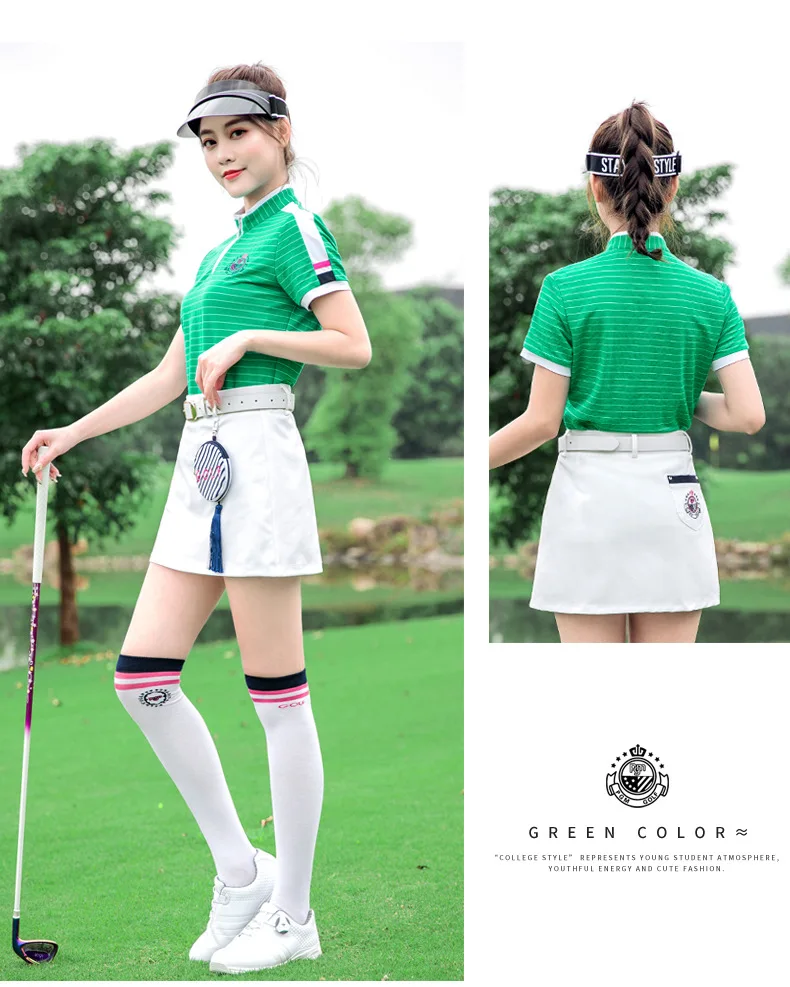 PGM Golf Женская спортивная короткая юбка летняя женская юбка А-образная Женская юбка анти-легкий дизайн qz048