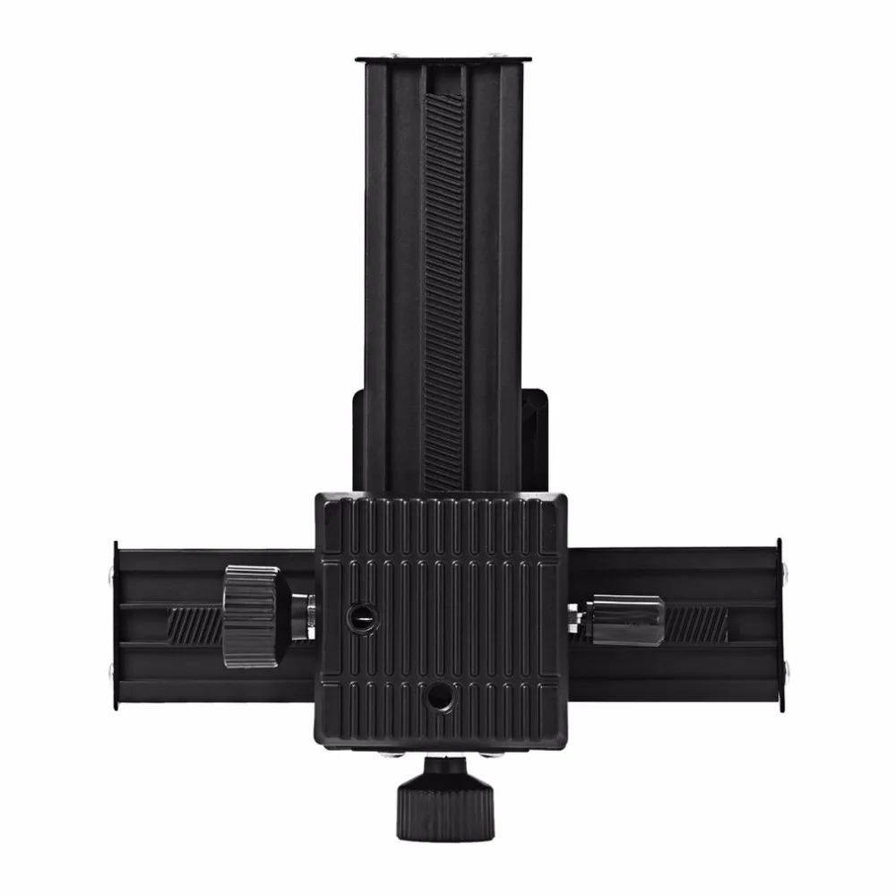 Pro 4 Way Magnesium Alloy Macro-Focusing Rail Slider Close-up Shooting Photography Tripod Head for DSLR Camera