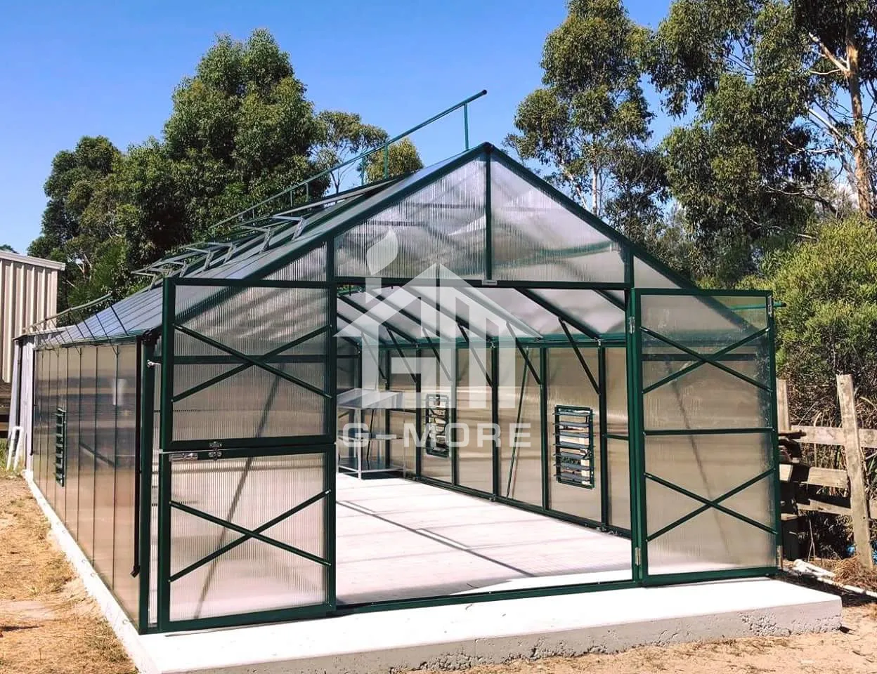 

Wholesale Professional Extra Heavy Duty Easy DIY 4 Seasons Aluminium 10mm polycarbonate Extendable Hobby Garden Greenhouse