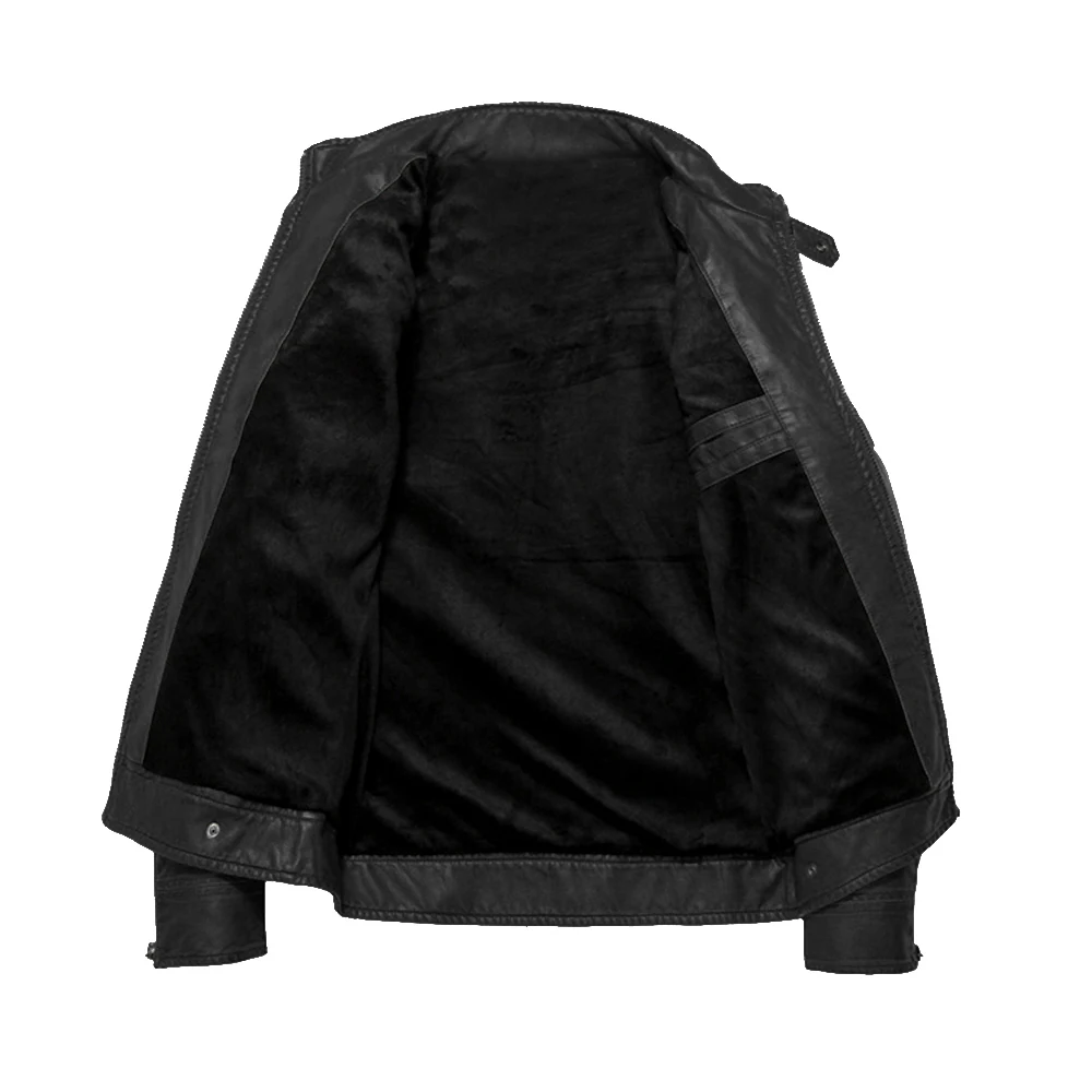 MJARTORIA куртка из искусственной кожи уличная мужская кожаная куртка одежда из стираного флиса мотоциклетная кожаная куртка модное пальто