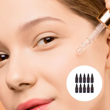 

10Pcs Bottles Portable Multi-purpose Glass Aromatherapy Bottles Dropper Bottles Essential Oil Bottle for Liquid