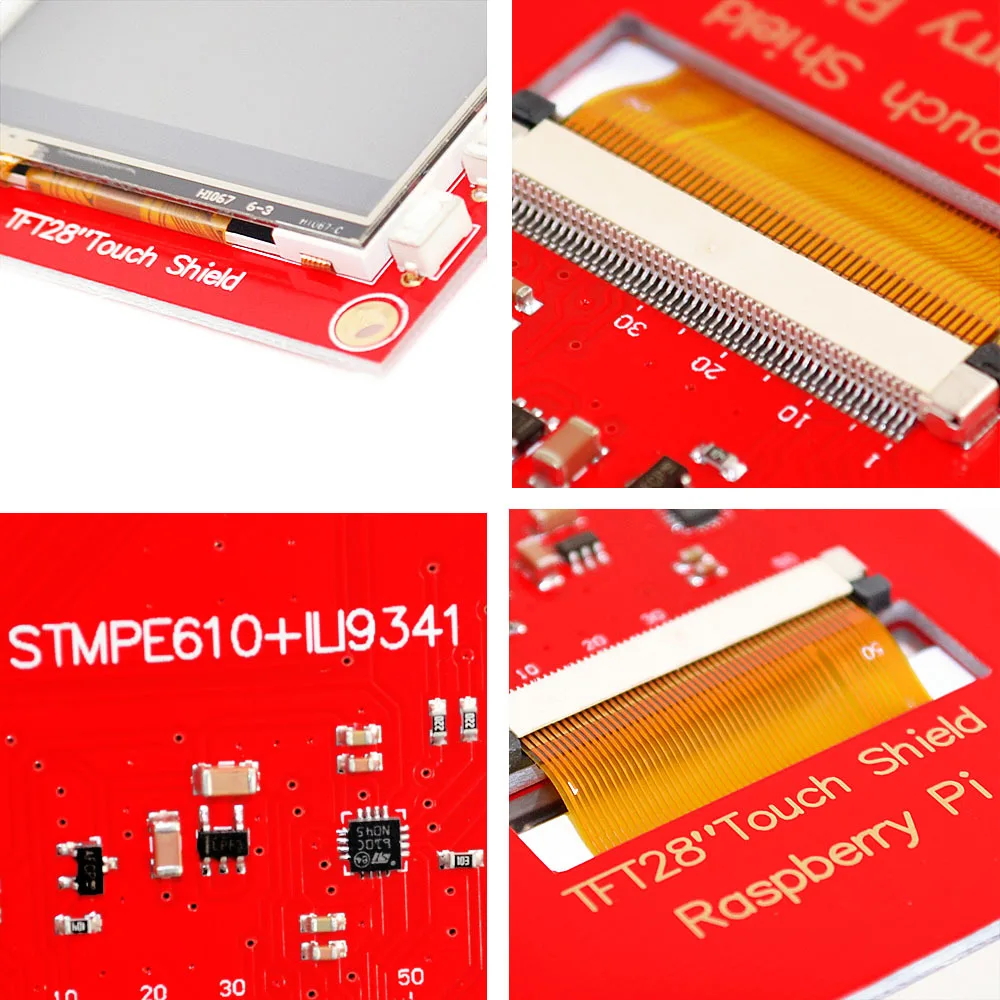 Совместимый для Raspberry Pi 3B+ Raspberry PI 2,8 дюймов TFT дисплей цветной экран сенсорный экран SPI дисплей