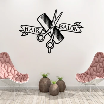 Preise Heißer Verkauf Haar Salon Decor Aufkleber Für Barber Zimmer Vinyl Wand Aufkleber Tapete Friseur Decor Aufkleber Wandbild Wand Abziehbilder