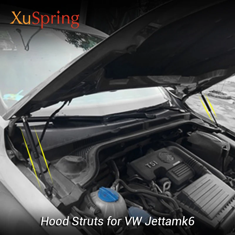Для VW Jetta 2011-2018 A6 5C6 mk6 автомобильный передний подъем двигателя с капюшоном