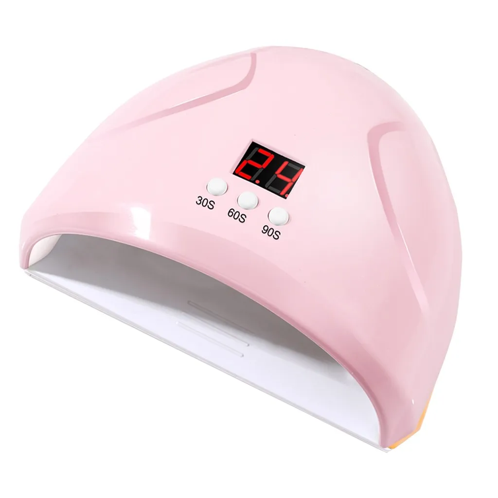 Pink Новая 36 Вт Сушилка для ногтей УФ 12LED лампа для ногтей быстрая сушка лампа для маникюра машина для ногтей интеллектуальные USB инструменты для ногтей красоты Прямая поставка - Цвет: Pink