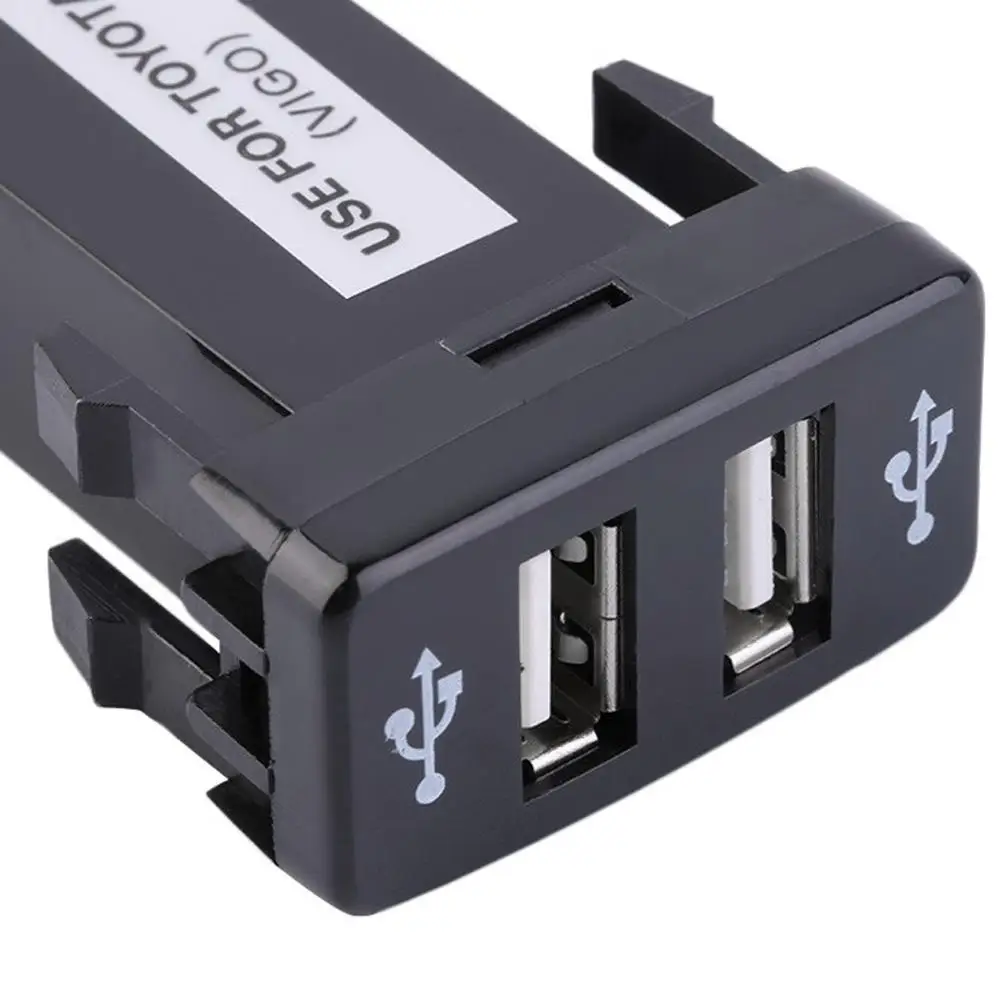 Автомобильное зарядное устройство с usb разъемом 2 порта USB гнездо для зарядки