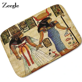 

Zeegle Door Mat Indian Woman Pattern Floor Mat Kitchen Area Rug Kid Bedroom Foot Pad Home Decor Bath Rug