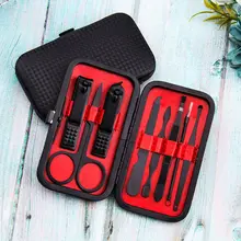 8 шт Маникюрный клипер для ногтей педикюрный набор портативный дорожный гигиенический набор из нержавеющей стали набор инструментов для маникюра