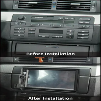 

180*105mm Opening For BMW 3 Series E46 Double Din Fascia Radio DVD Stereo Panel Trim Kit Refitting Installation Frame