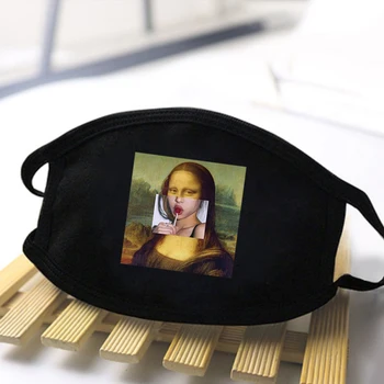 

Virgin Mary Pulp Fiction Print Masks Black Washable Reusable Dustproof Mask 2020 New Arrival Face Mask Streetwear Masks