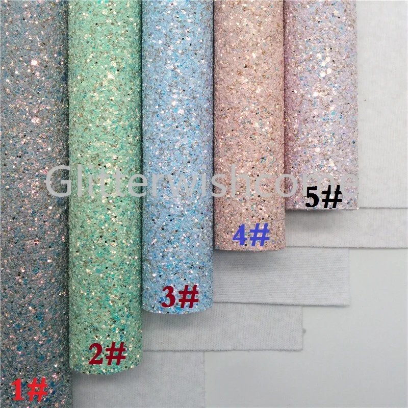 Glitterwishcome 21X29 см A4 Размер Синтетическая кожа, массивная блестящая кожа, кристальная кожа ткань винил для бантов, GM618A