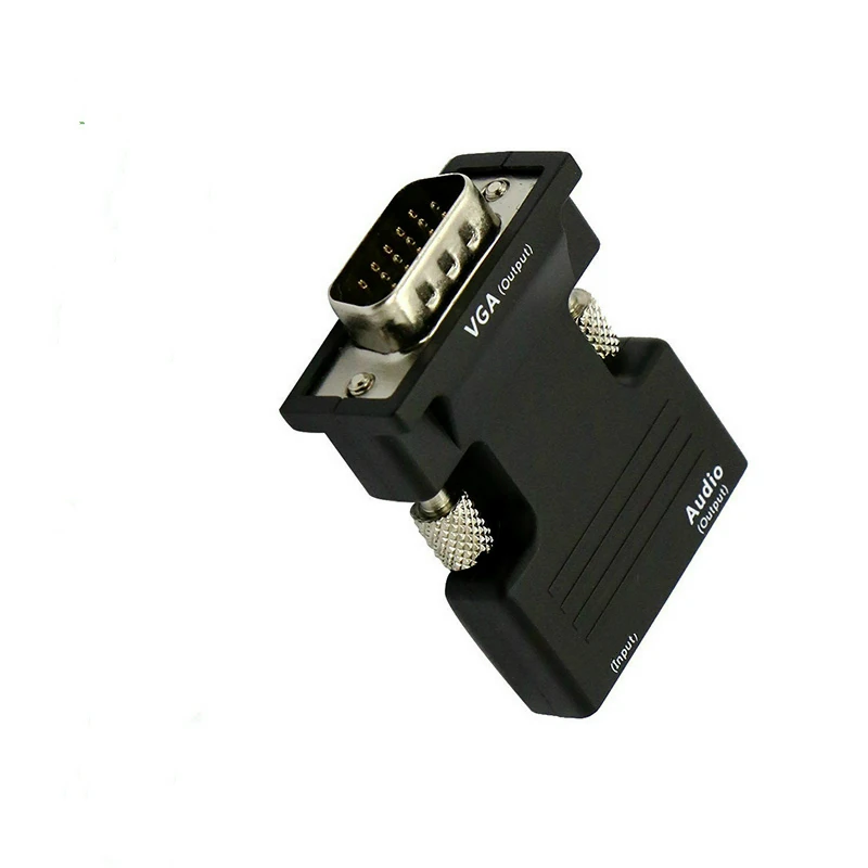 HDMI-compatible Female to VGA Male Converter with Audio Adapter Support 1080P Signal Output Convertor+Audio Cables | Электроника