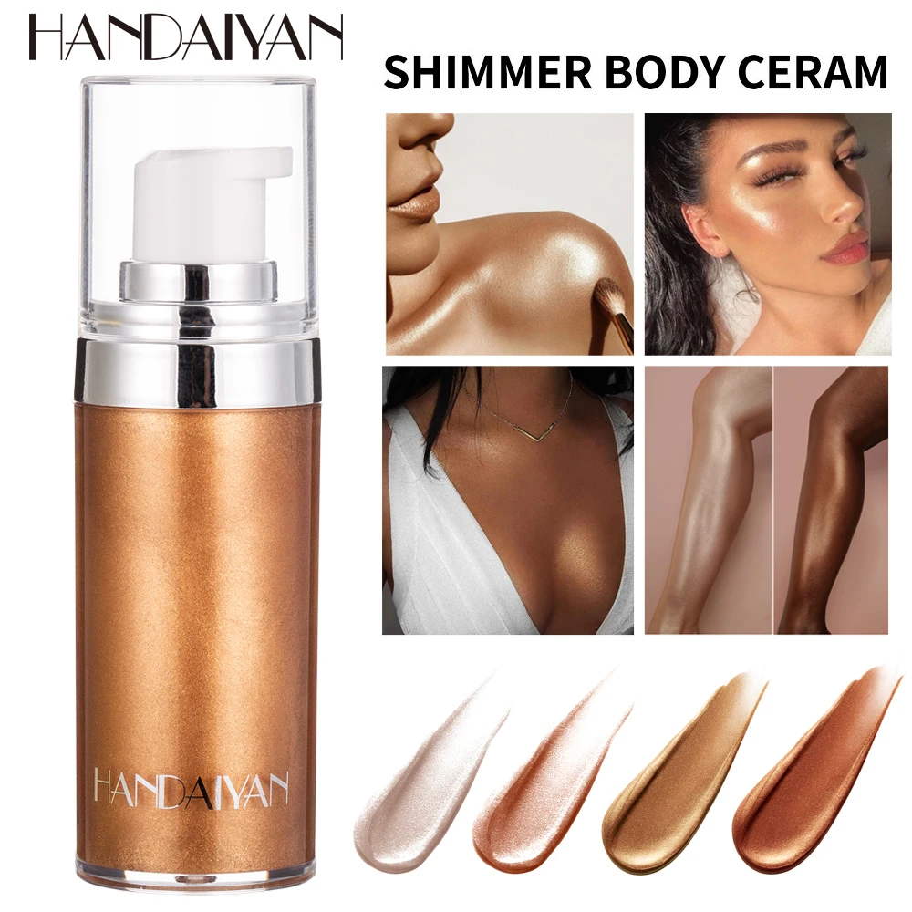 

Face Highlighter Liquid Illuminator Concealer Makeup Bronzer Body Luminizer Foundation Face Body Brightener Primer Glow Cosmetic