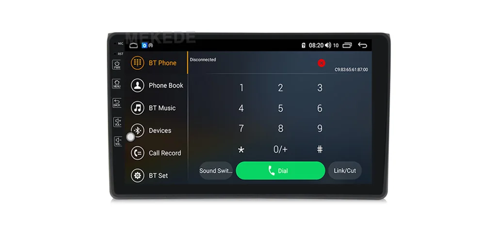 MEKEDE Android 2 Din Автомобильный мультимедийный плеер gps Automotivo для Audi/A4/S4 2002-2008 2.5D ips экран Поддержка carplay 4G sim-карта