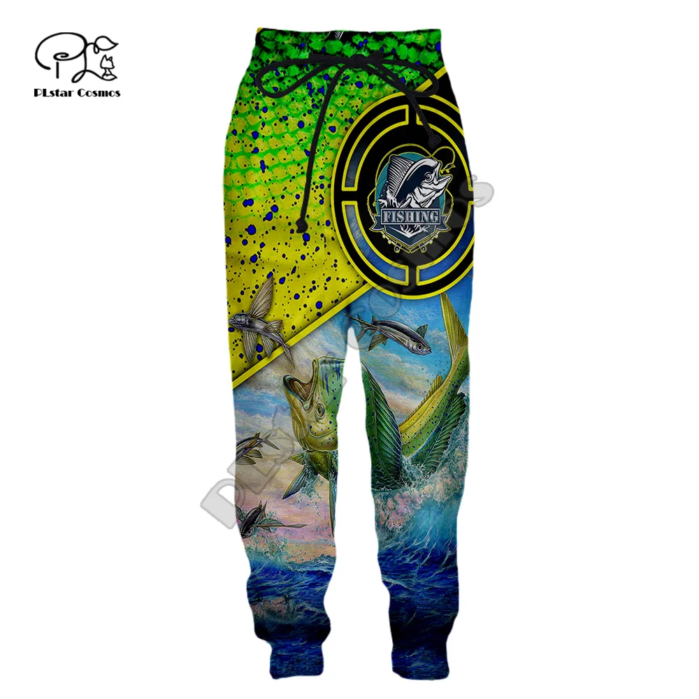 PLstar Cosmos Fishing Marlin Mahi Bass Tuna Fisher Camo Streetwear Sweatpants 3DPrint Men/Women Joggers Pants Funny Trousers A5