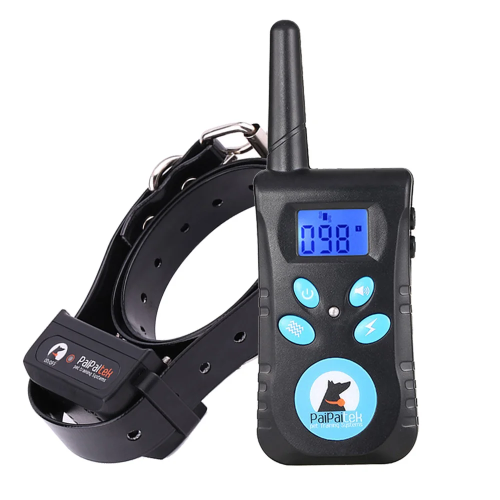 Paipaitek 2-in-1 Dog Training Collar with Remote 1500ft Range Dog Training Shock Collar Receiver Automatic Anti barking Collars