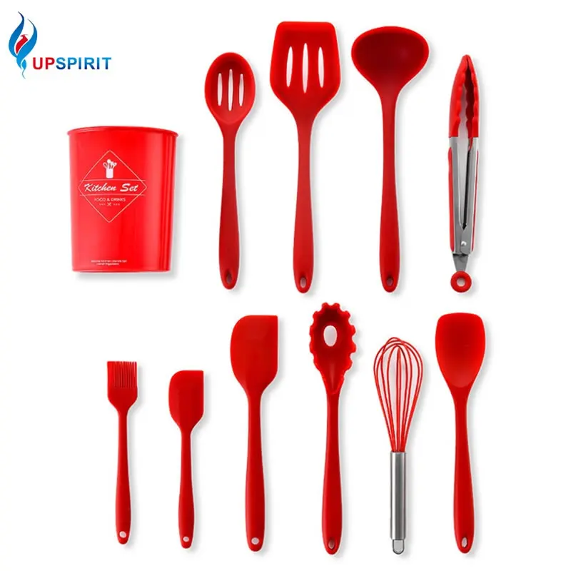  Upspirit 11Pcs Kitchen Tools Set with Container Turner Spatula Pasta Scoop Ladle Spoon Scraper Egg 