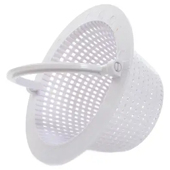 

Plastic Handle Swimming Pool Pond Skimmer Anti-clog Lightweight Strainer Basket Sink Strainer Storage Rack Storage Basket