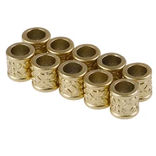 10 шт./лот, кольца для волос для дредов, кольцо-манжета для волос, аксессуары для волос для косичек, Детские Бусы для волос, бусины для дредов