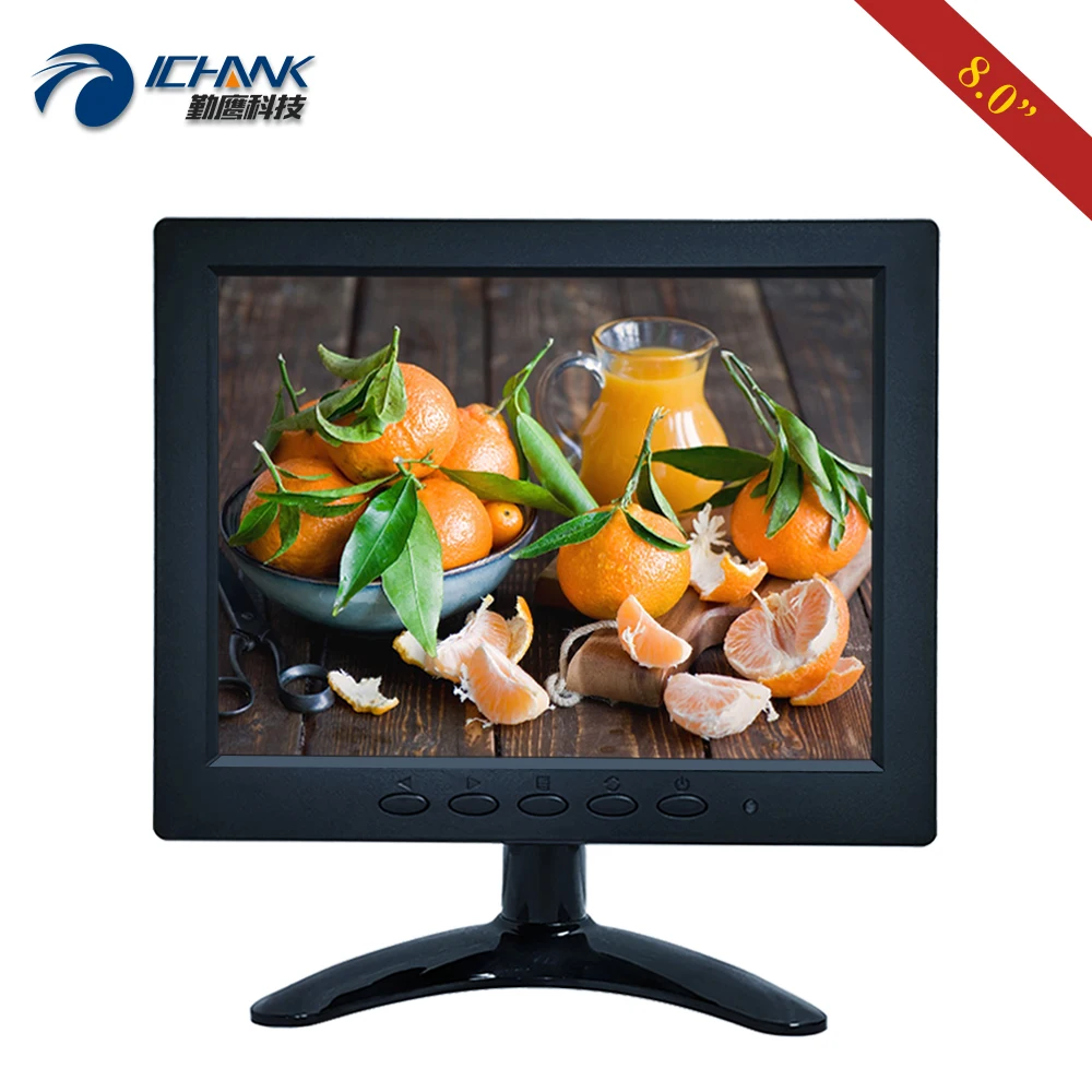 ZB080JN 262/8 дюймов 1024x768 4:3 портативный маленький размер AV BNC HDMI VGA промышленный