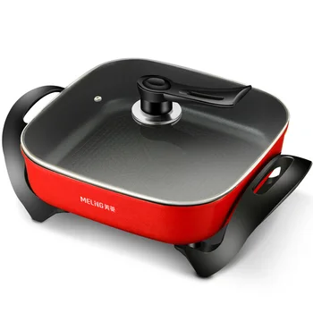 

L pan household multi-function Electric heating Fried cook steamed Fried rinse stew braised One pot titanium