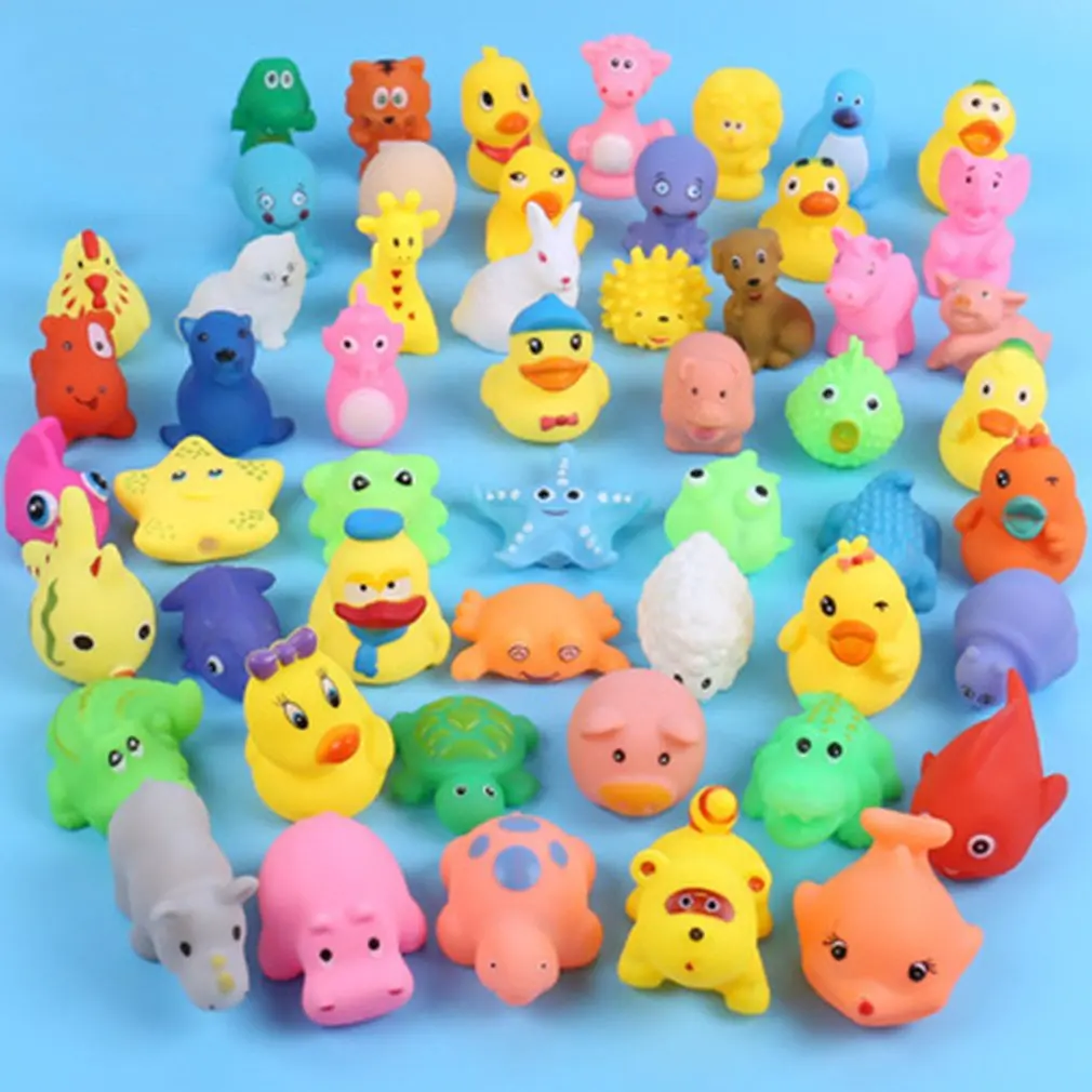 10 Pcs/Set Baby Cute Animals Bath Toy Swimming Water Toys Soft Rubber Float Squeeze Sound Kids Wash Play Funny Gift 2 10 Pcs/Set Baby Cute Animals Bath Toy Swimming Water Toys Soft Rubber Float Squeeze Sound Kids Wash Play Funny Gift 2
