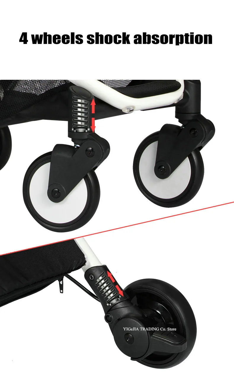 Портативная складная детская коляска со съемным подлокотником, коляска с зонтиком с откидывающимся сиденьем, детская коляска можно взять в самолет