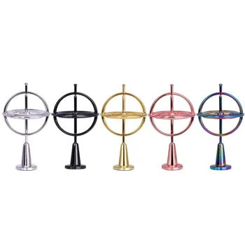 

Creative Scientific Educational Metal Finger Gyroscope Gyro Top Pressure Relieve Classic Toy Traditional Learning Toy For Kids