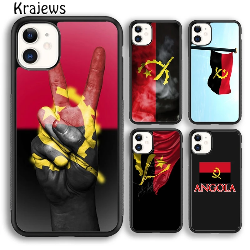 Чехол для телефона с рисунком флага Анголы чехол krajew 6s 7 8 plus X XS XR 11 12 13 pro max Samsung Galaxy
