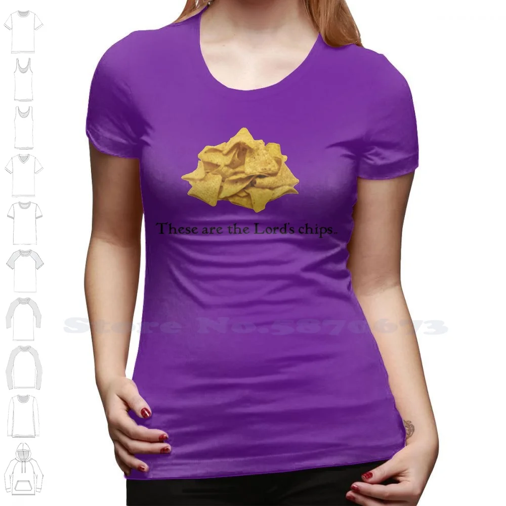 The Lord'S Chips-Design By Umd 100% Pure Cotton T-Shirt Umd Chancho  Esqueleto Ignacio Meme Movie Quote Nacho Libre Stretchy - AliExpress, image size:1000x1000