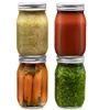 Regular Mouth Mason Jars and Lids for Meal Prep, Food Storage, Canning, Drinking, Dry Food, Spices, Salads, Yogurt（1PCS） 1