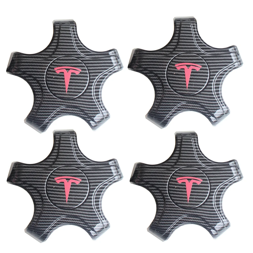 

4pcs Auto Car Wheel Center Hub Cap Car Styling Wheel Center Hub Cap Cover Rustproof Hubcap Car Accessories For Tesla Model 3