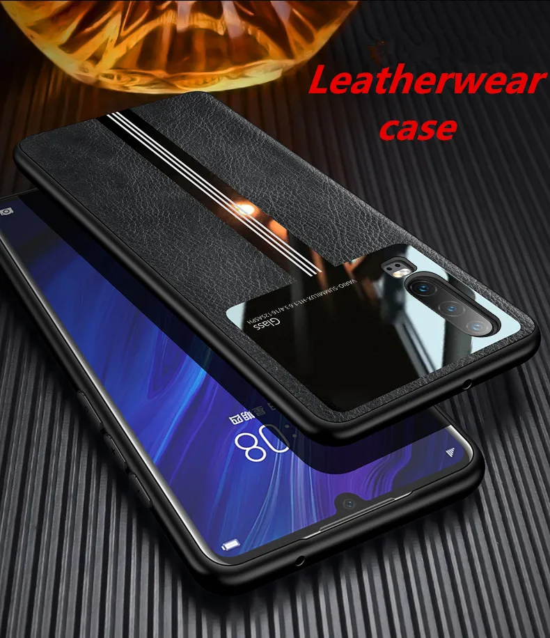 EPENA Newest Coque cover case for Huawei P30 P20 Pro Lite On leather Mirror glass Silicone Shockproof Luxury phone Lovely cases |